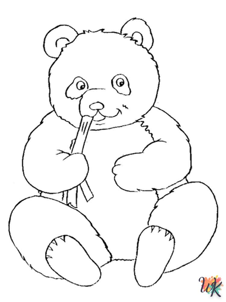 coloriage Panda  a imprimer gratuit 1