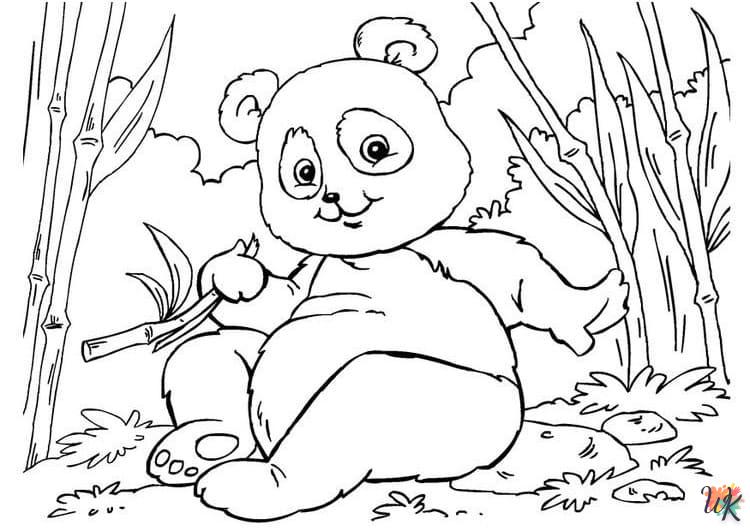coloriage Panda  bebe à imprimer 1