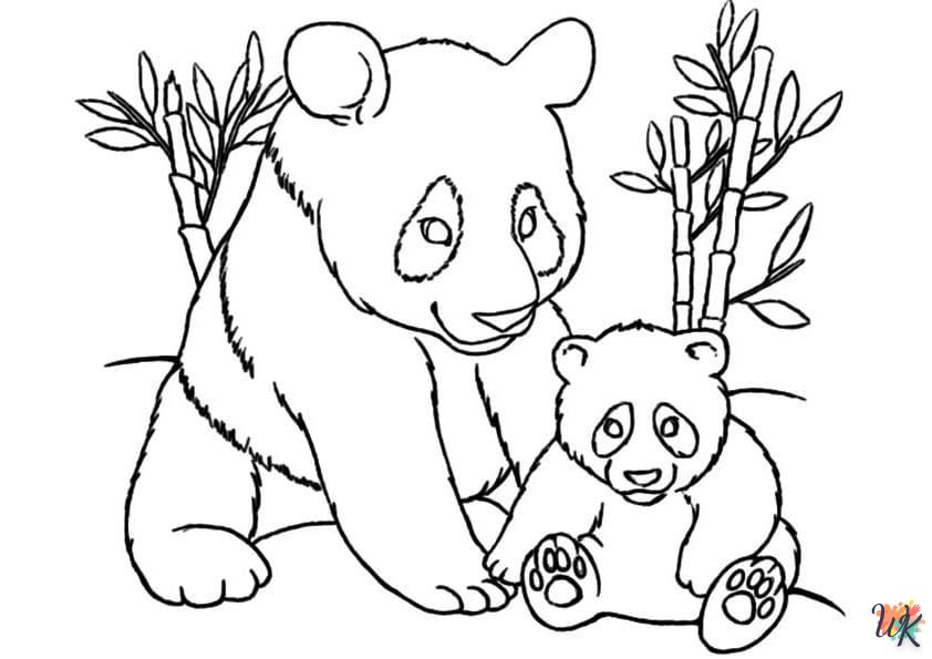coloriage Panda  pour enfant de 7 ans
