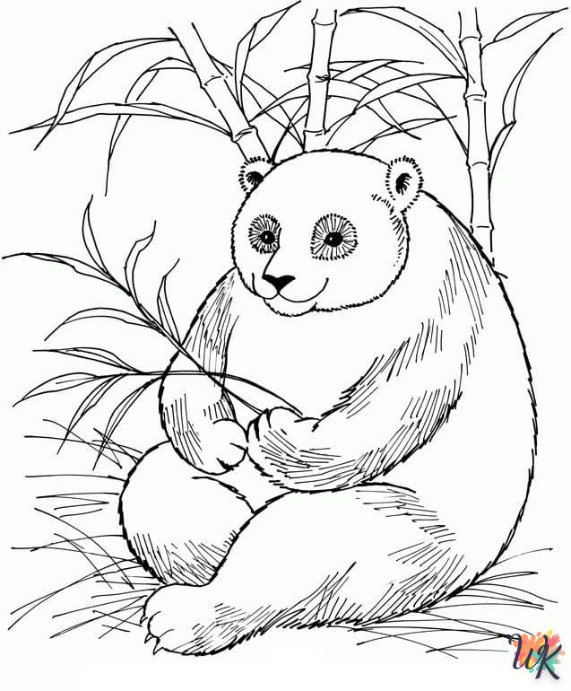 coloriage Panda  enfant 8 ans a imprimer 1