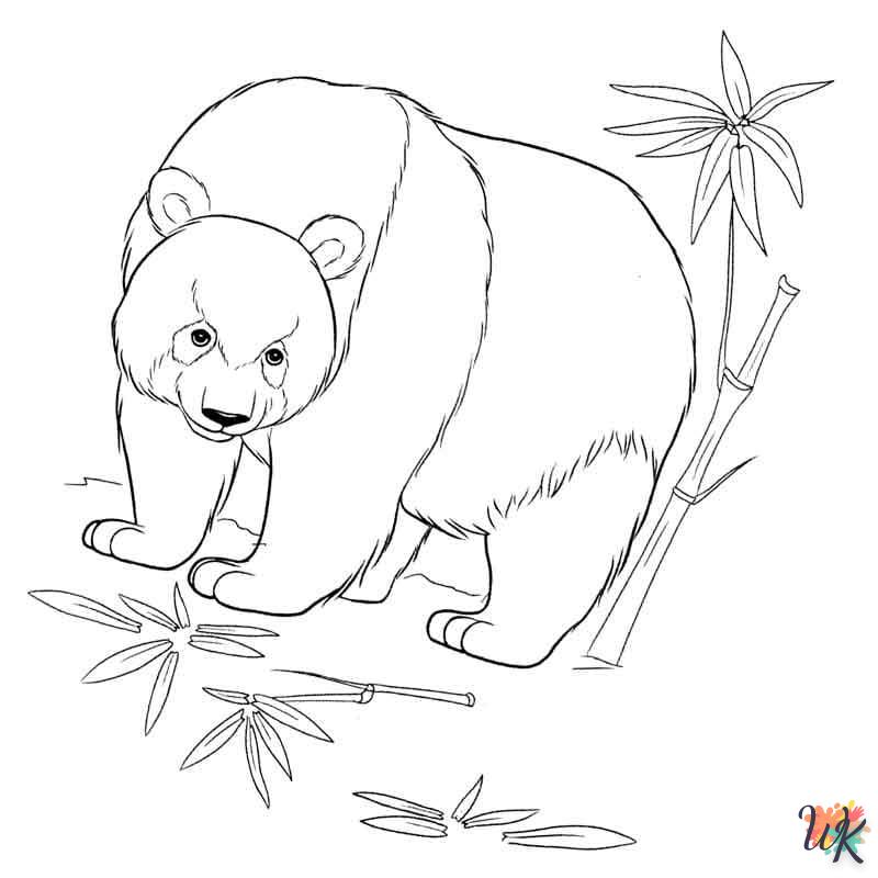 coloriage Panda  enfant 5 ans à imprimer