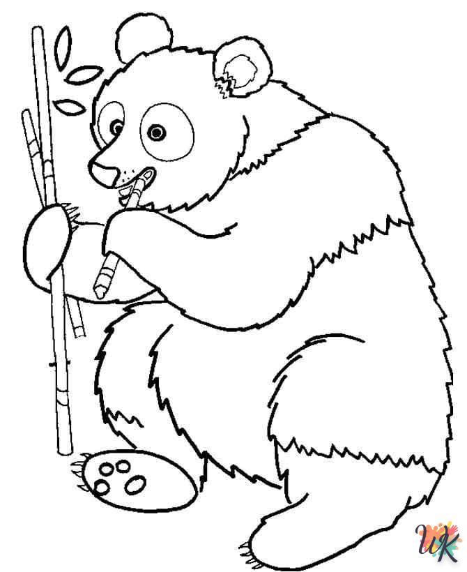 coloriage Panda  enfant 4 ans a imprimer 1