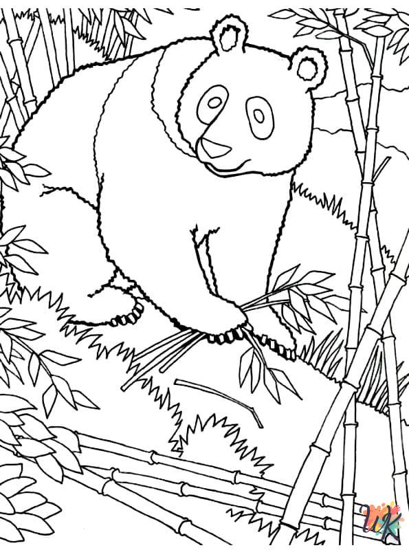 coloriage Panda  enfant 7 ans a imprimer 2