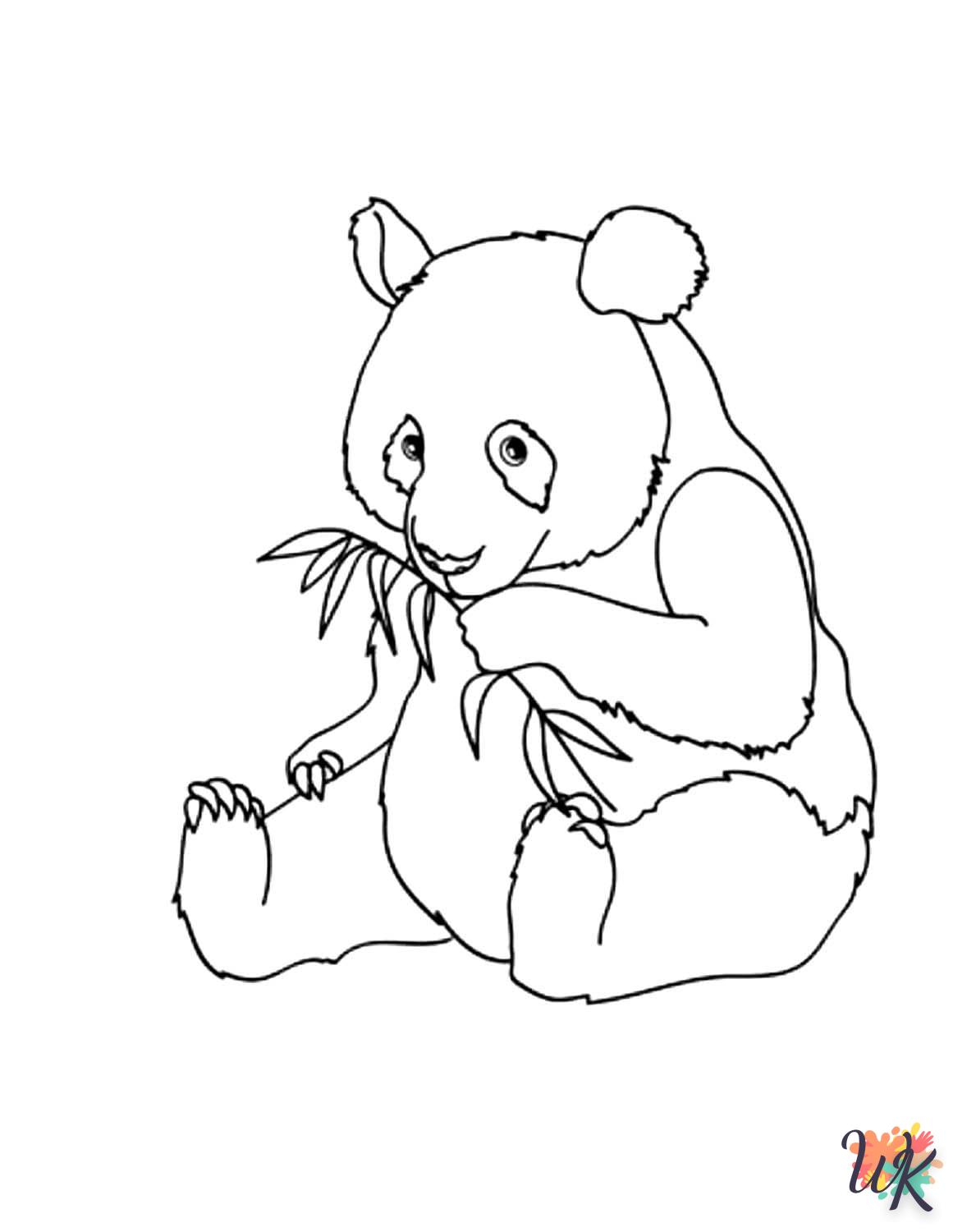 coloriage Panda  pour enfant à imprimer 3