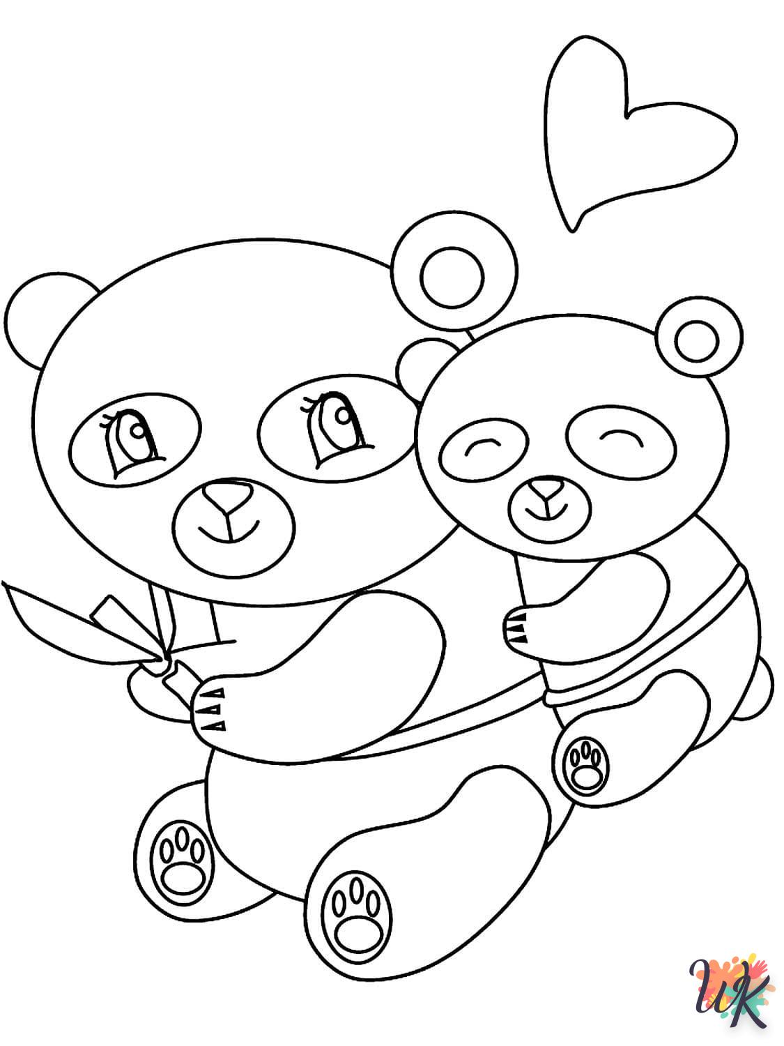 imprimer coloriage Panda  gratuit 1