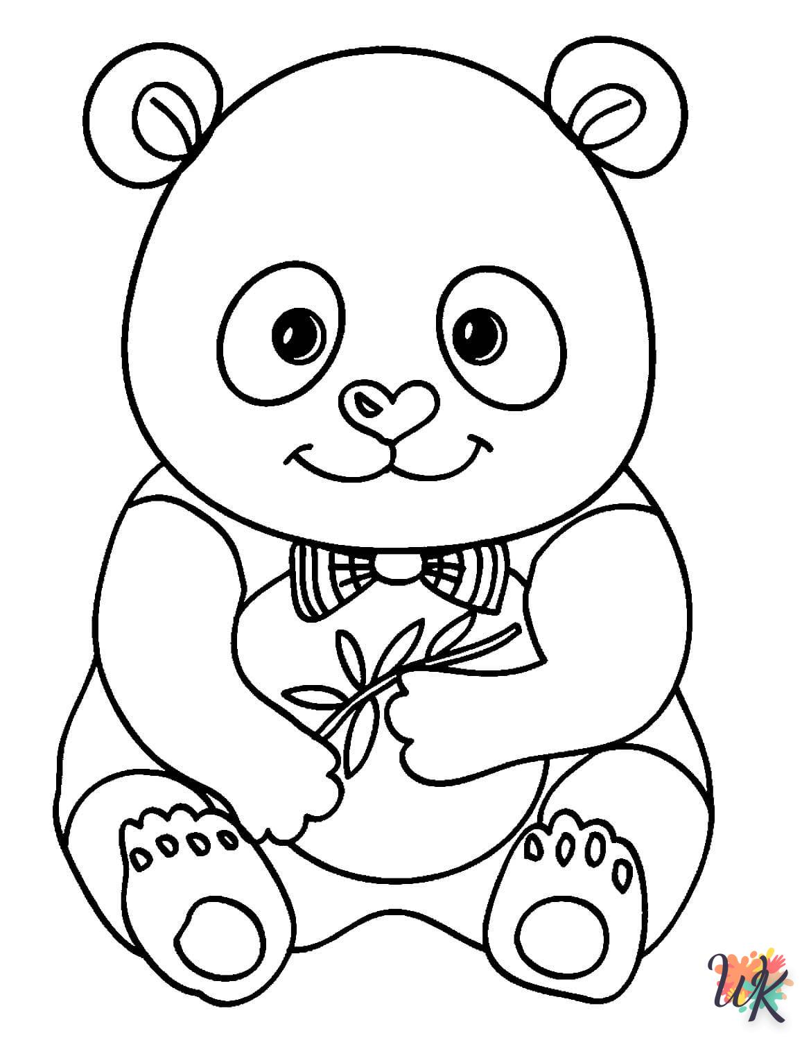 coloriage Panda  pour enfant a imprimer