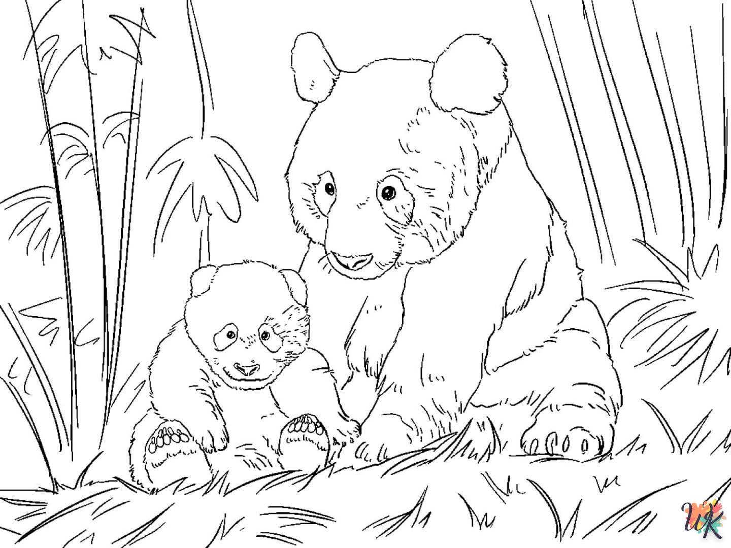 coloriage Panda  enfant 3 ans a imprimer
