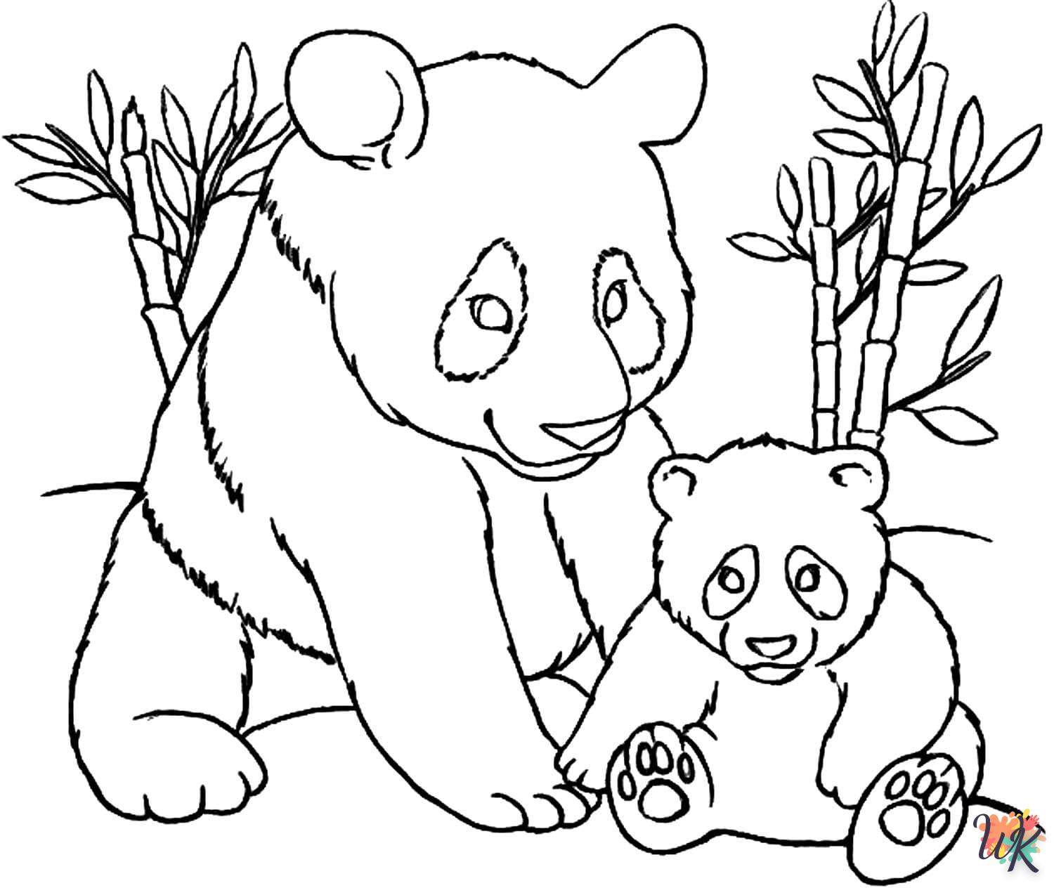 coloriage Panda  pour enfants à télécharger