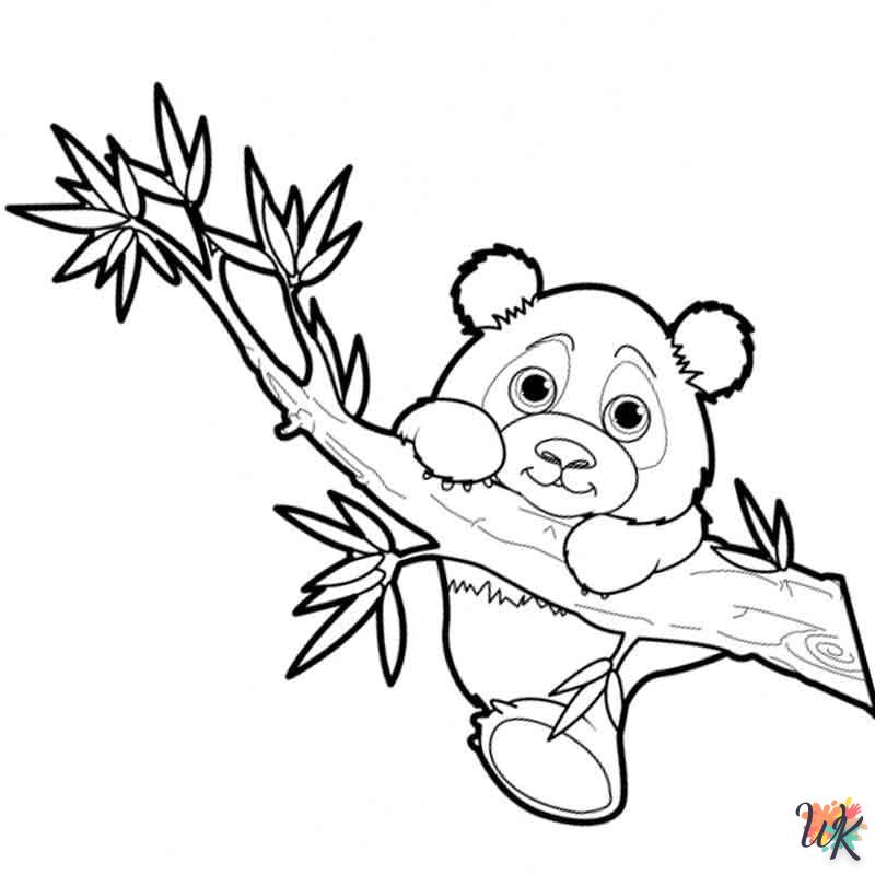 coloriage Panda  à imprimer gratuitement