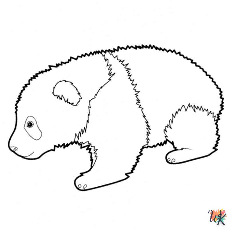 coloriage Panda  gratuit