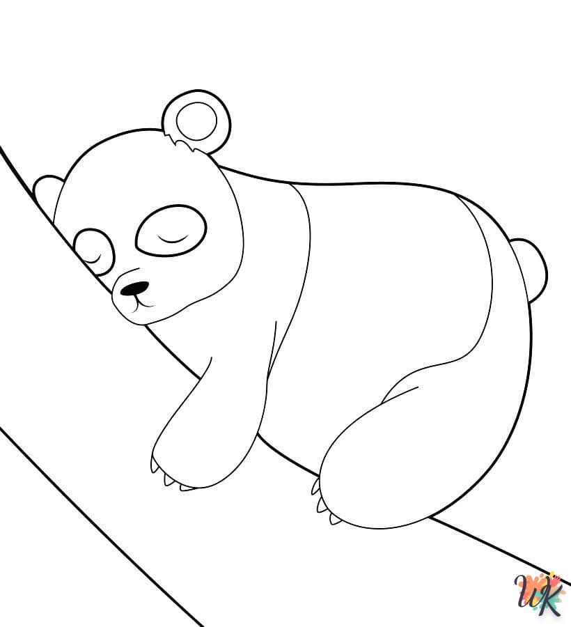 coloriage Panda  animaux enfant a imprimer
