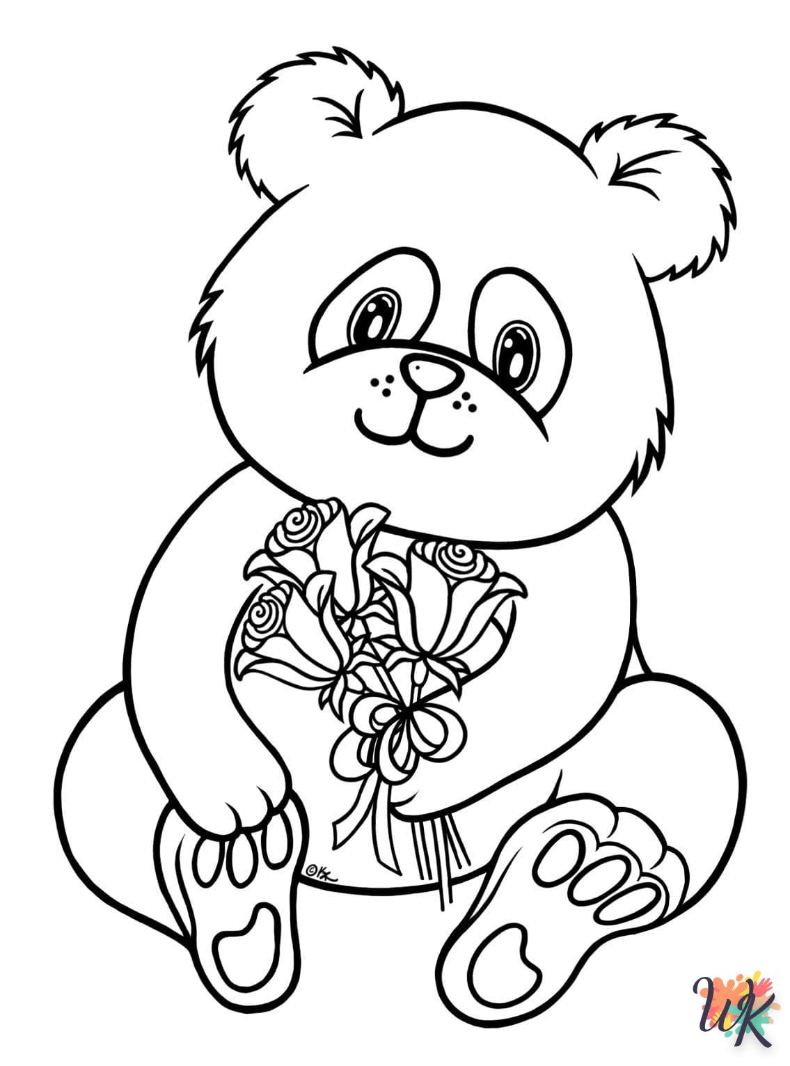 coloriage Panda  enfant à imprimer