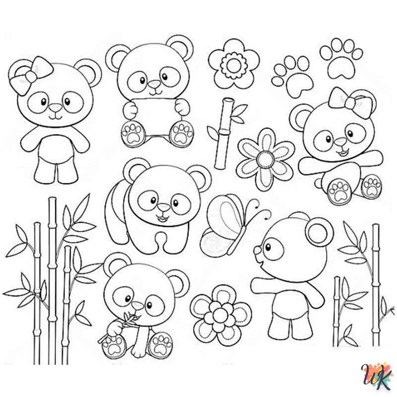 coloriage Panda  gratuit a imprimer