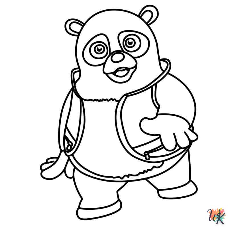 coloriage Panda  pour enfant de 10 ans