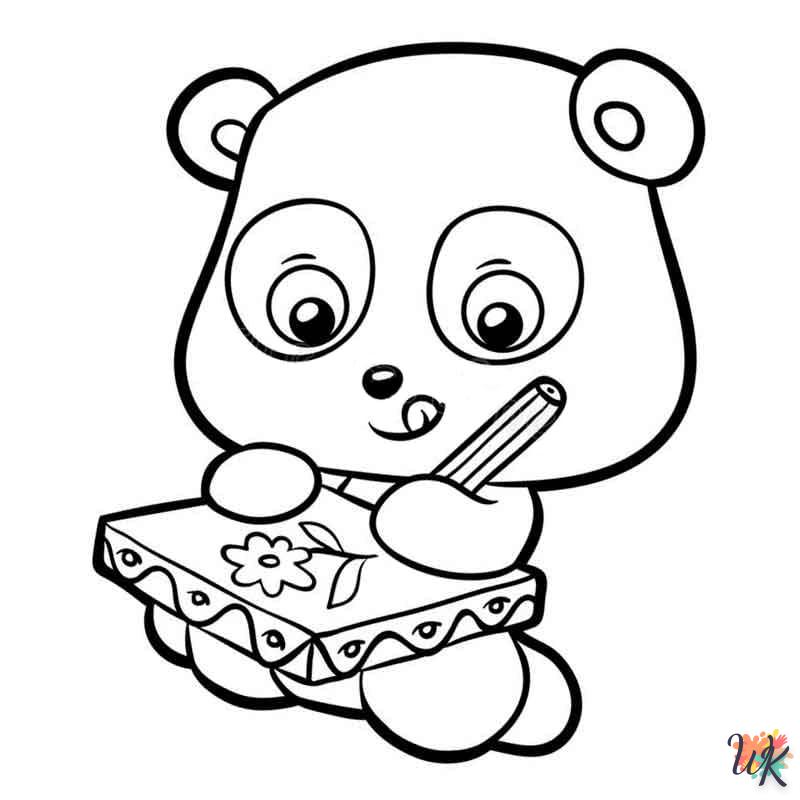 coloriage Panda  gratuit pour enfants