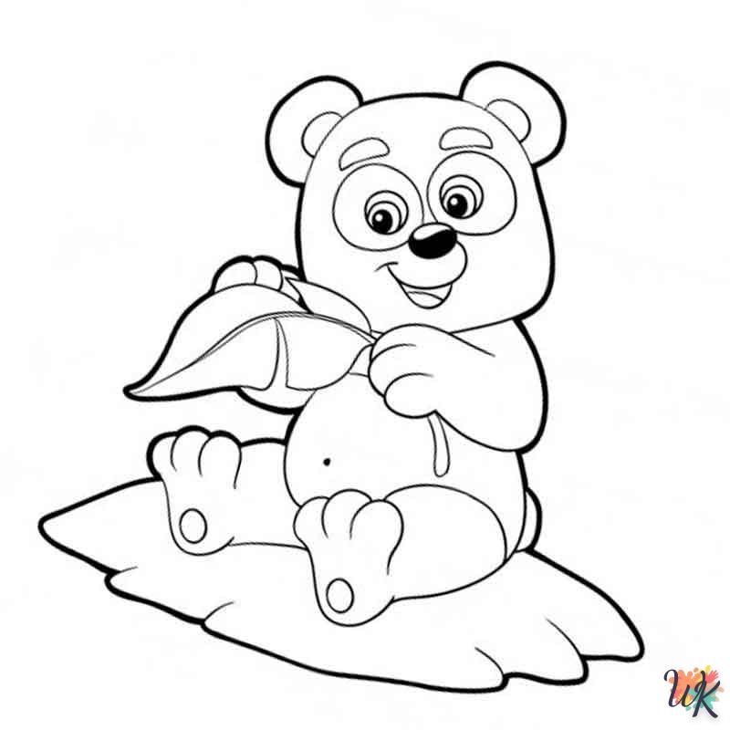 coloriage Panda  pour enfants à télécharger 1