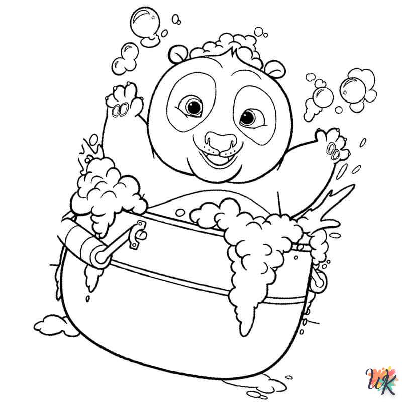 coloriage Panda  à imprimer pour enfant de 4 ans 2