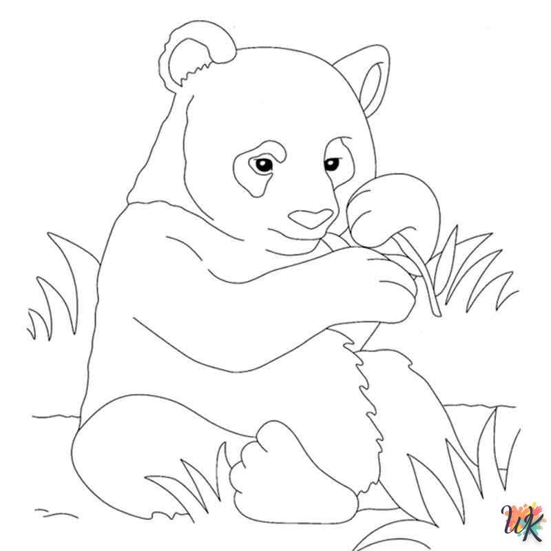 coloriage Panda  pour enfants a imprimer 1