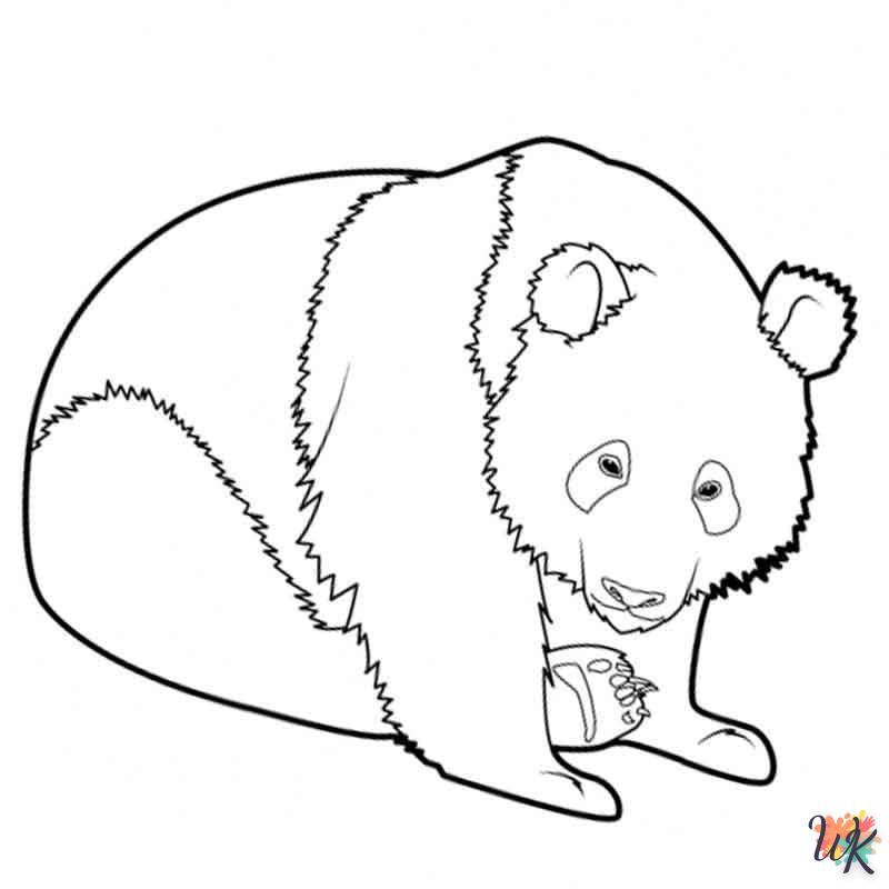 coloriage Panda  pour enfants à télécharger 2