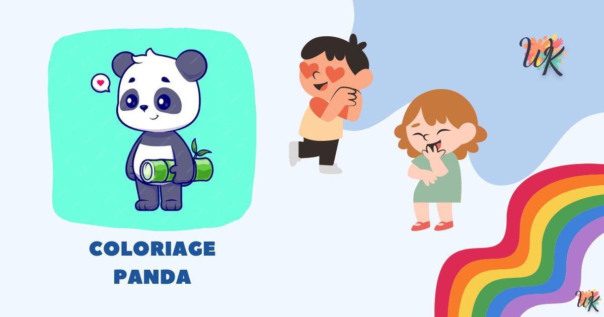 Coloriage Panda adorable trésor national téléchargeable