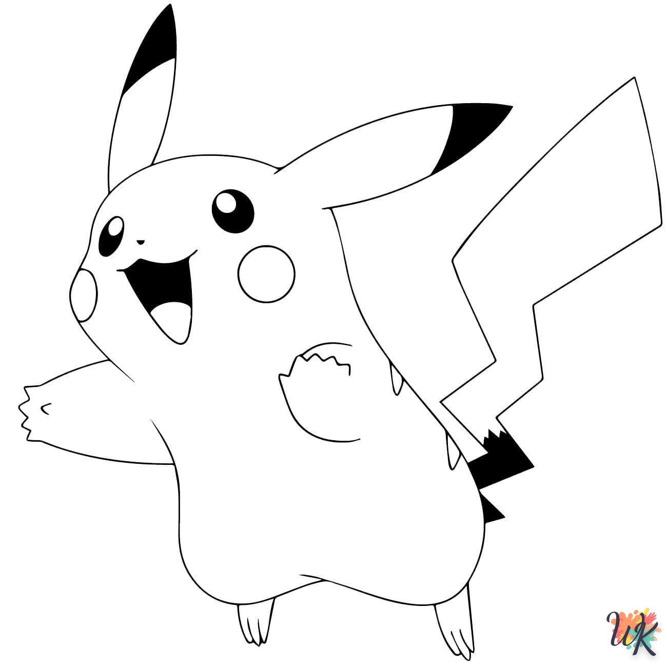 coloriage Pikachu  enfant à imprimer gratuit 1