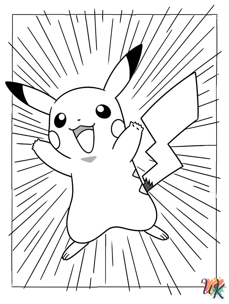 coloriage Pikachu  enfant à imprimer gratuit