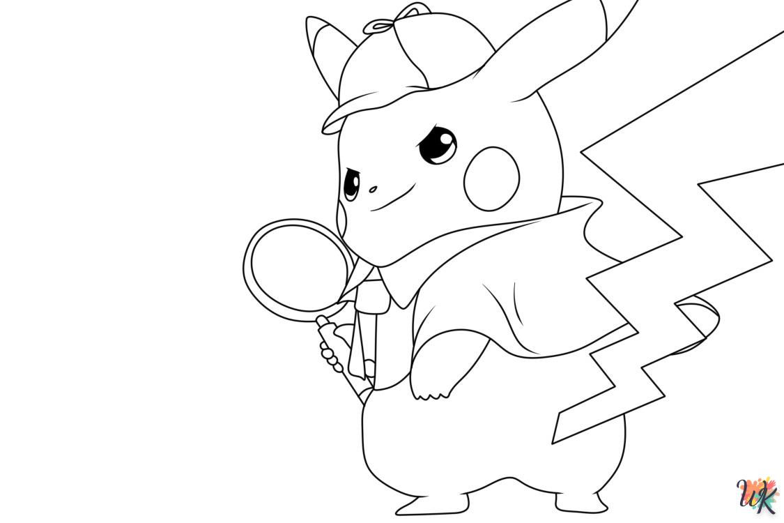 coloriage Pikachu  pour enfant de 10 ans 1