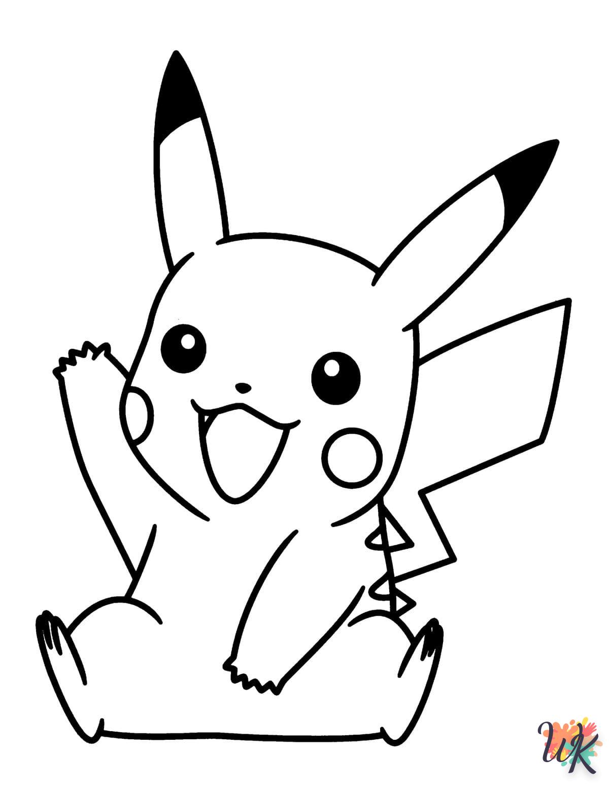 coloriage Pikachu  a imprimer enfant 6 ans 1
