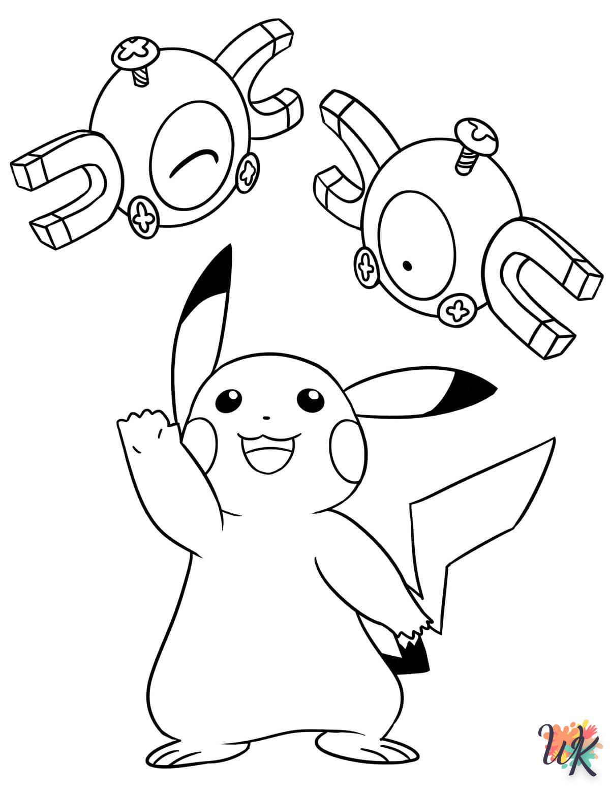 coloriage Pikachu  en ligne adulte gratuit 1