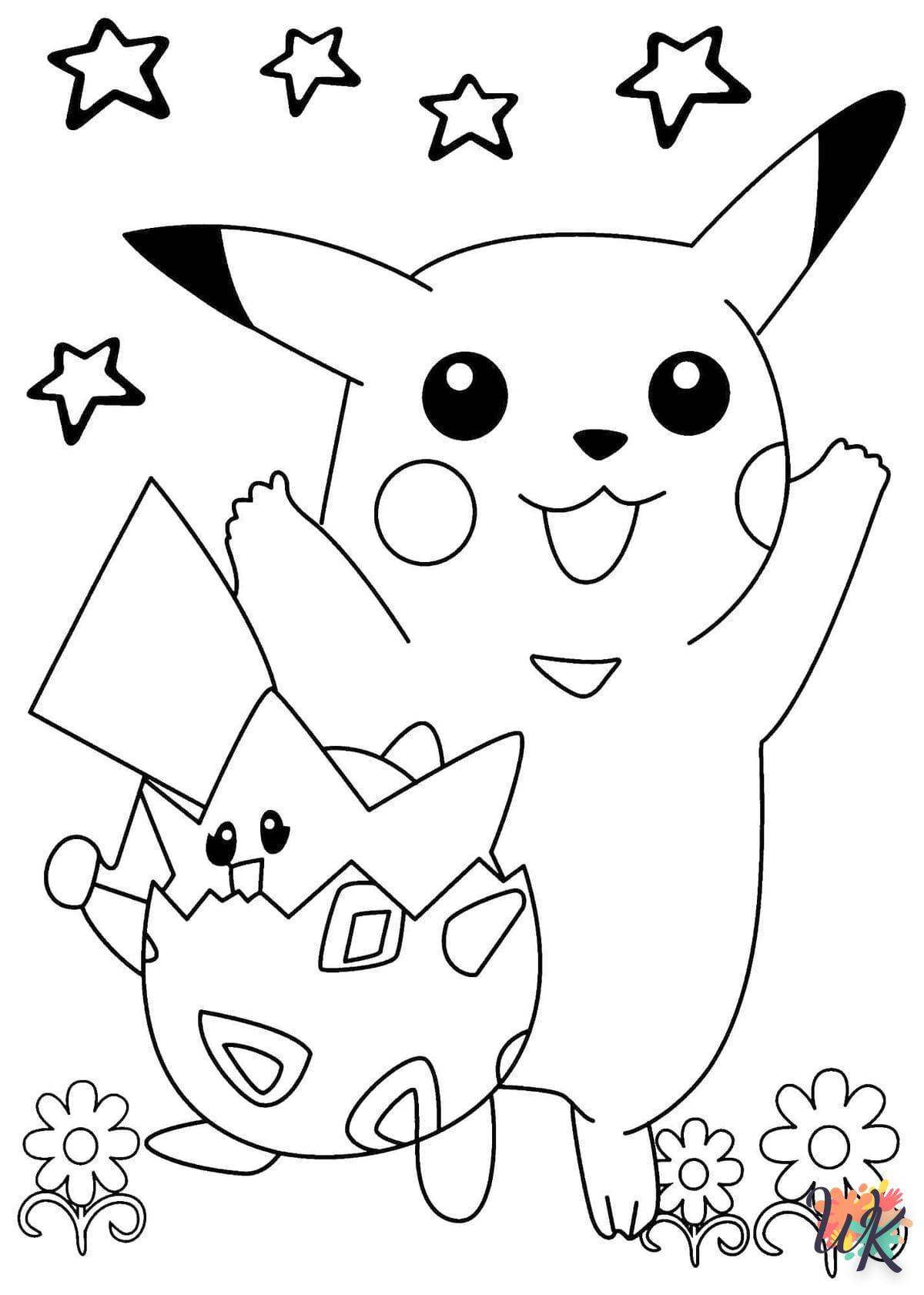 coloriage Pikachu  enfant a imprimer 1