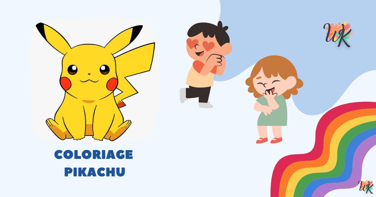 Coloriage Pikachu – Le personnage principal du film Pokémon