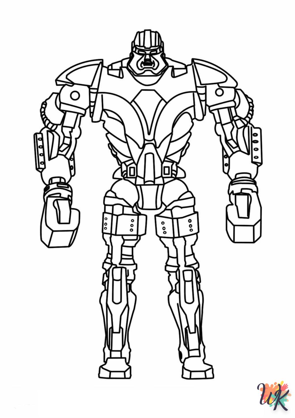 Robot coloring activity online 1