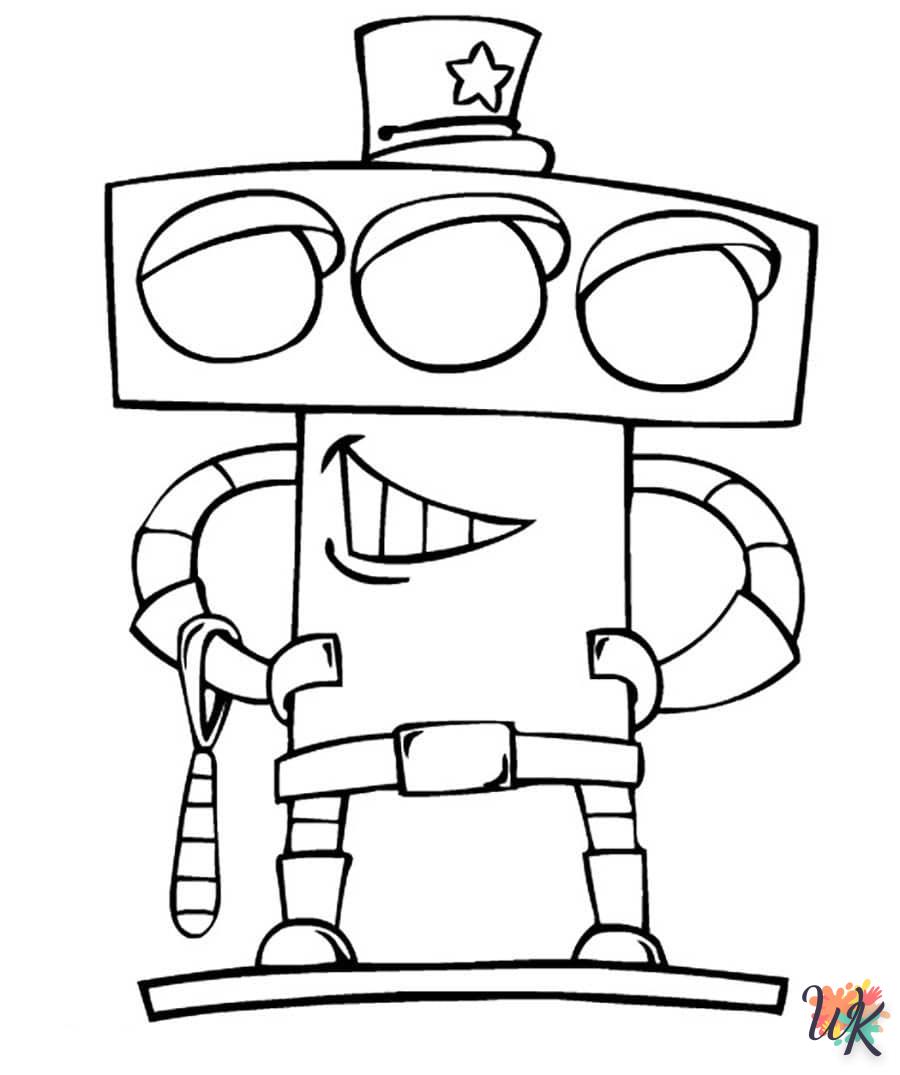 coloriage Robot  et dessins