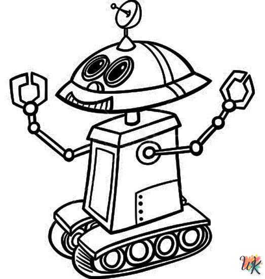 coloriage Robot  enfant 3 ans a imprimer