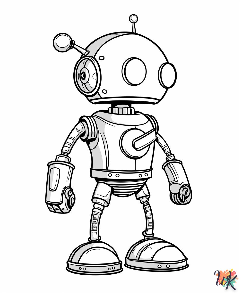 Robot coloring and drawings