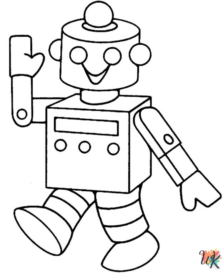 coloriage Robot  enfant 4 ans a imprimer