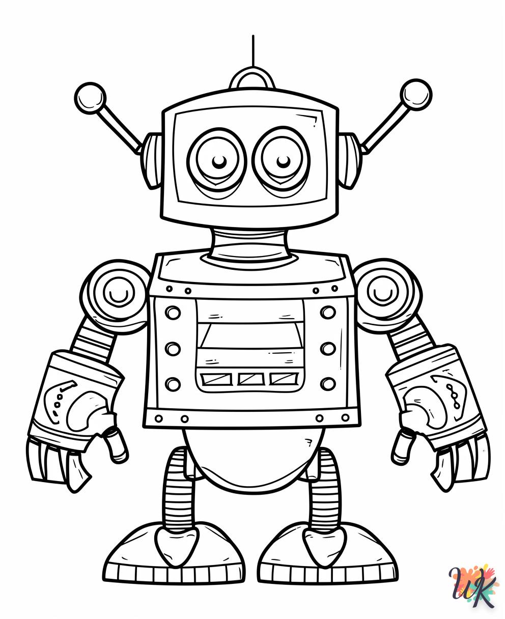 coloriage Robot  en ligne maternelle