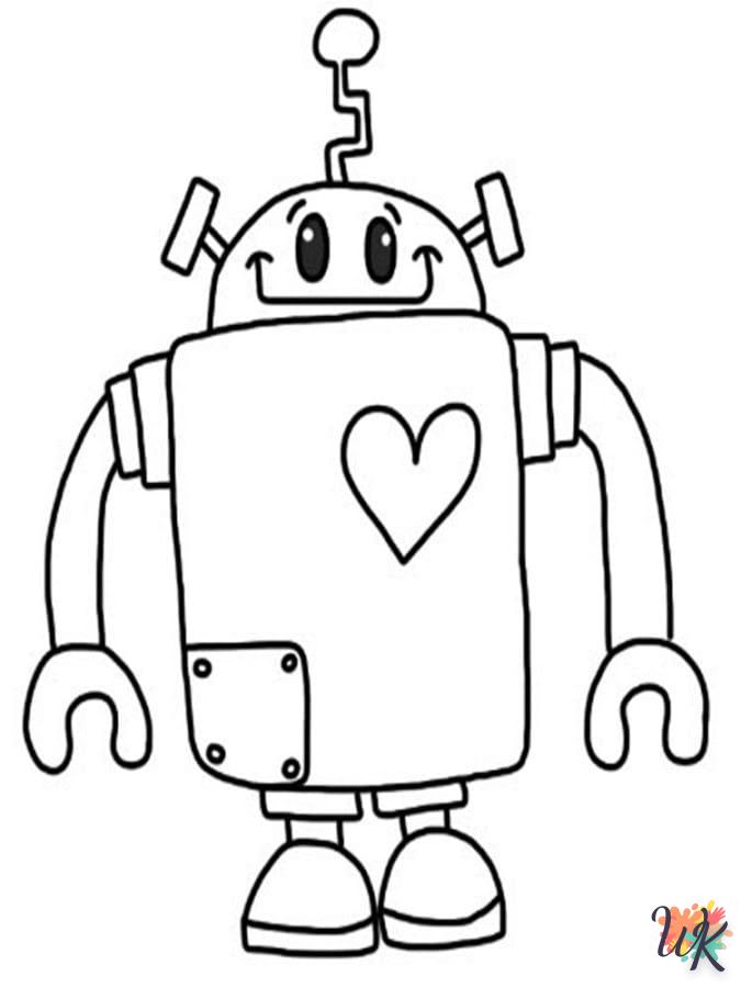 Robot coloring online for 2 year old baby