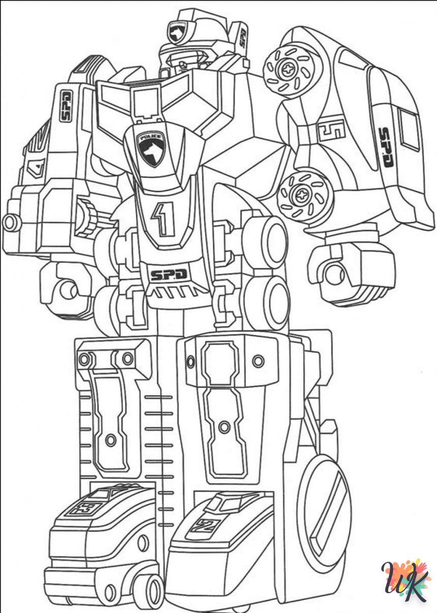 Robot coloring for 4 year olds