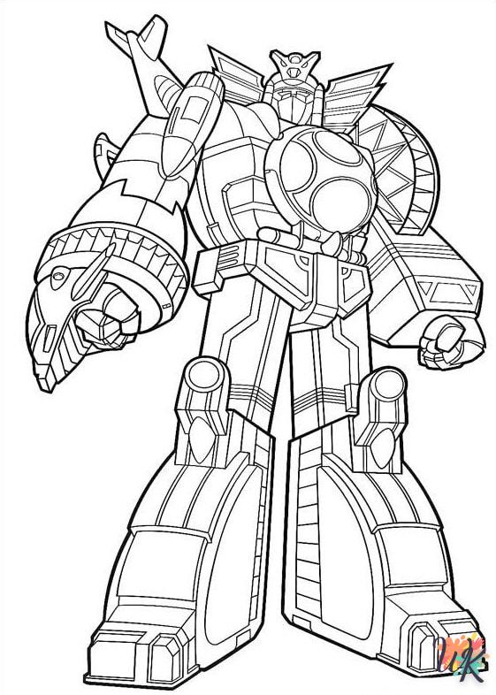 Robot coloring page for children to print