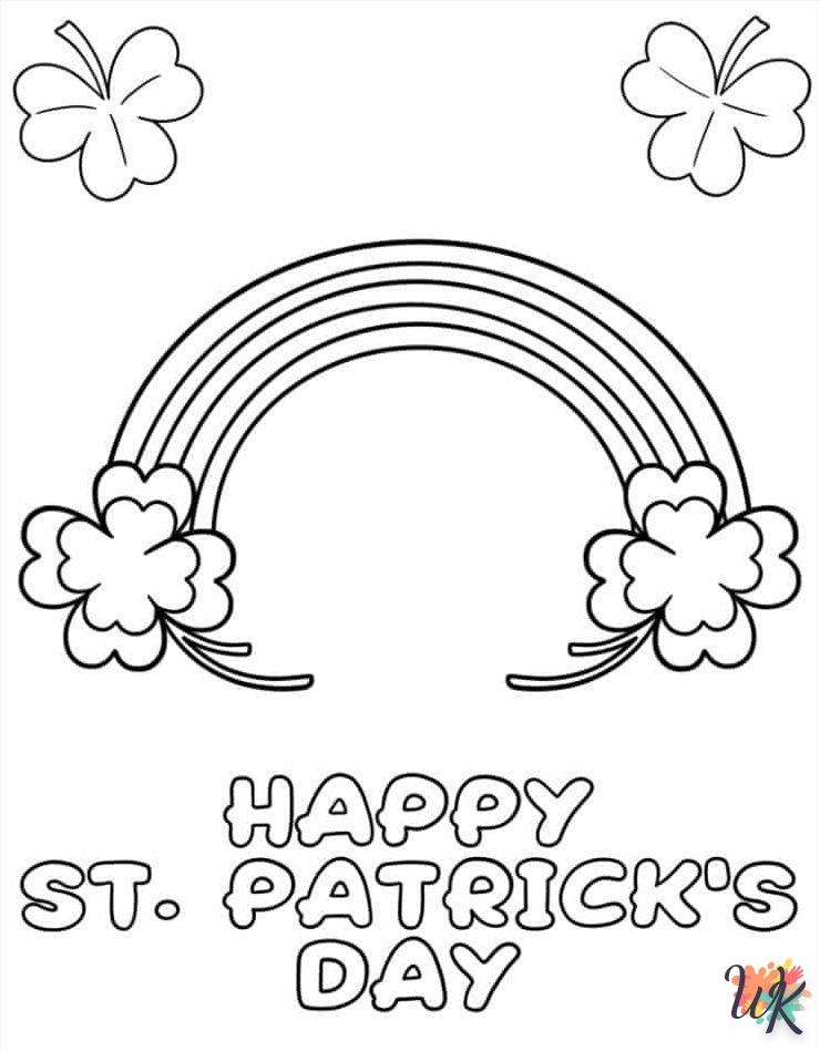 coloriage Saint Patrick  sonic en ligne gratuit à imprimer