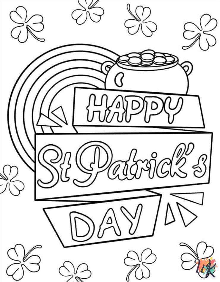 coloriage Saint Patrick  bebe à imprimer