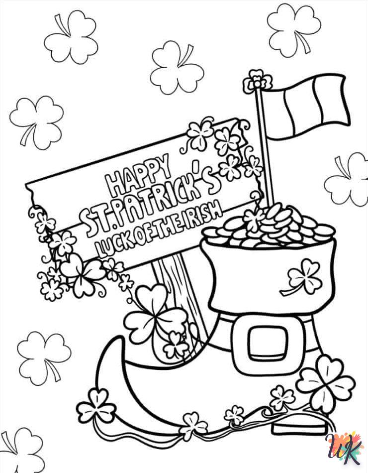 coloriage Saint Patrick  pour enfant à imprimer