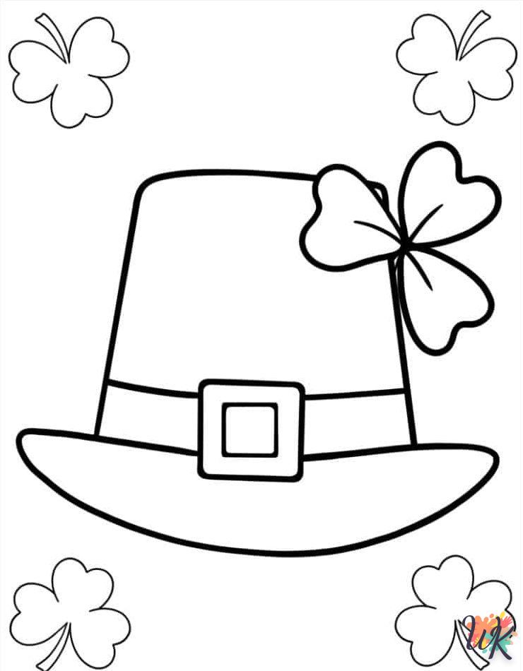 coloriage Saint Patrick  enfant 2 ans a imprimer