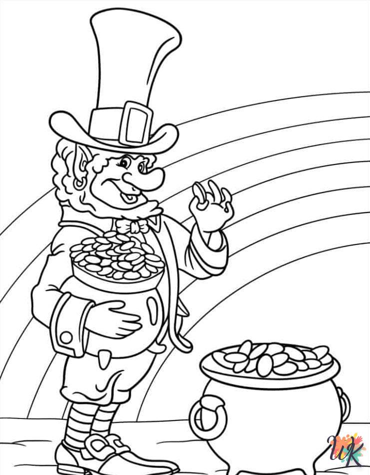 coloriage Saint Patrick  animaux enfant a imprimer