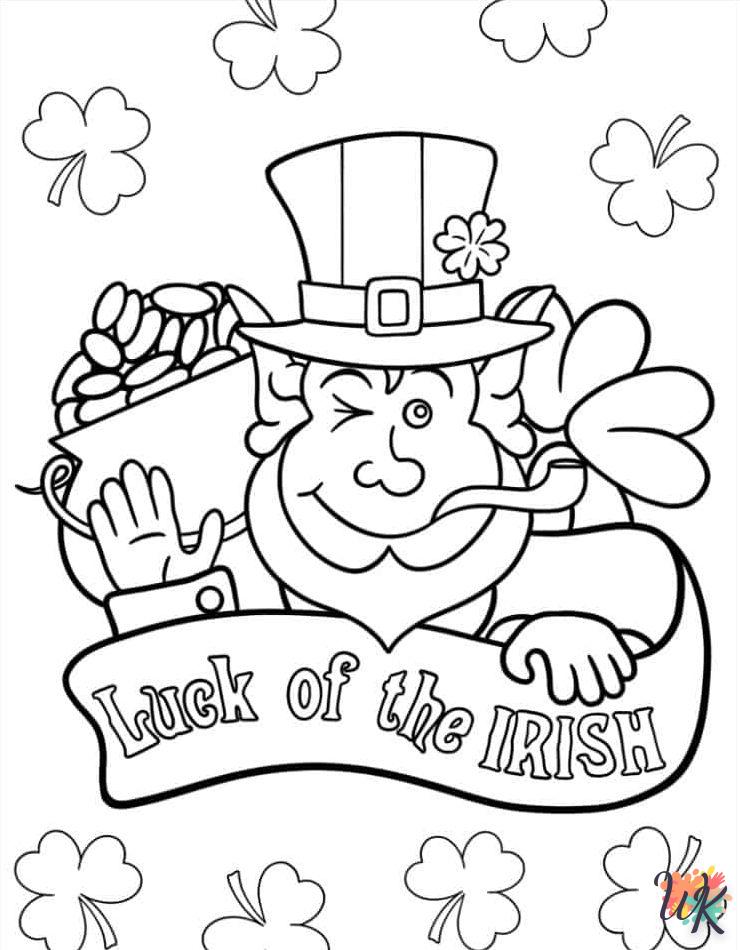 coloriage Saint Patrick  enfant 2 ans a imprimer 1