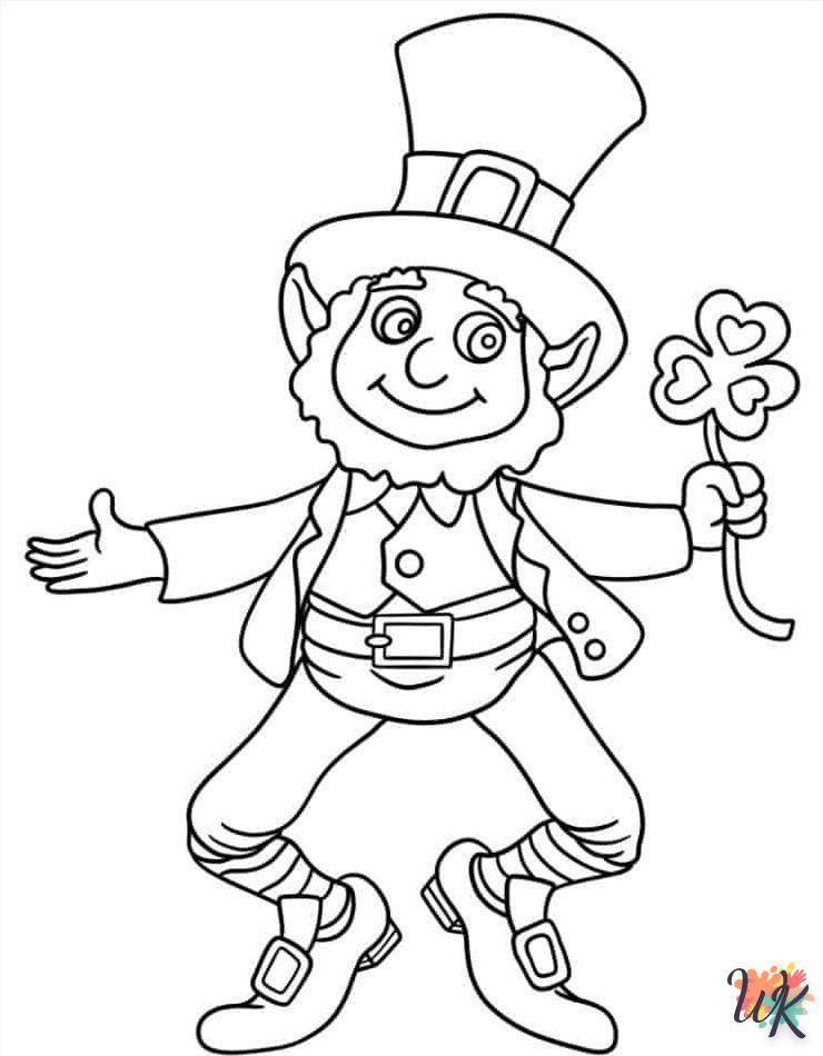 coloriage Saint Patrick  pour bebe a imprimer 1