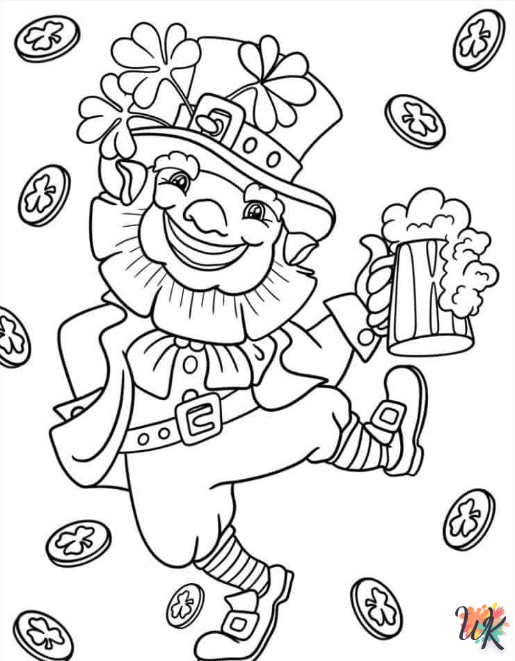 coloriage Saint Patrick  d'enfant a imprimer