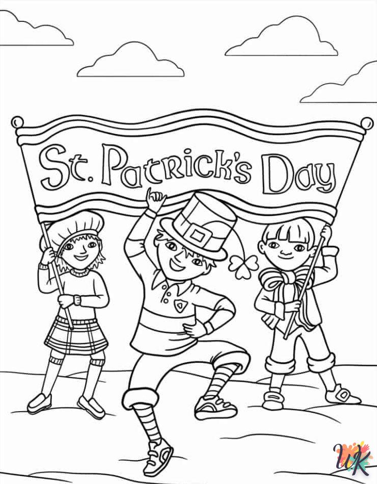 a imprimer coloriage Saint Patrick  gratuit