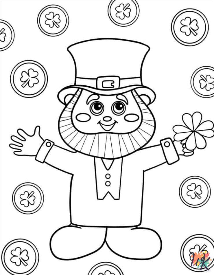 coloriage Saint Patrick  pour enfant de 5 ans